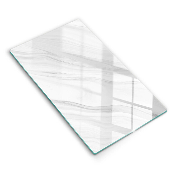 Glass worktop saver Delicate marble