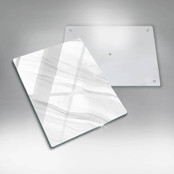 Glass worktop saver Delicate marble