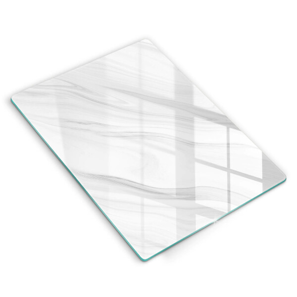 Glass worktop saver Delicate marble