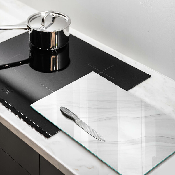 Glass worktop saver Delicate marble