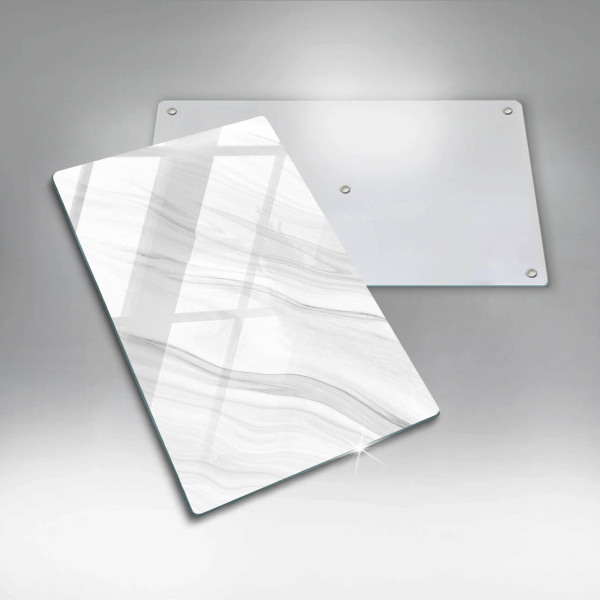 Glass worktop saver Delicate marble
