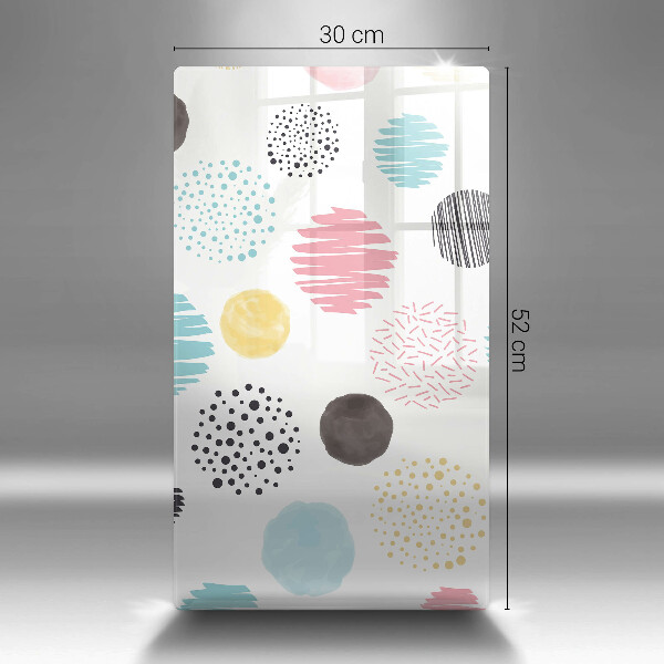 Glass worktop saver Painted shapes