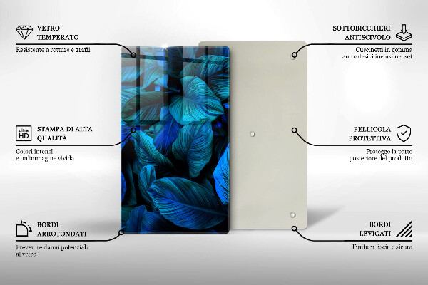 Worktop heat protector Jungle vegetation leaves