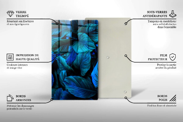 Worktop heat protector Jungle vegetation leaves