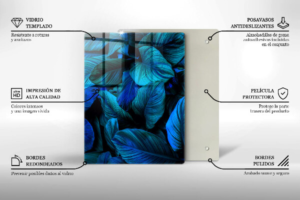 Worktop heat protector Jungle vegetation leaves