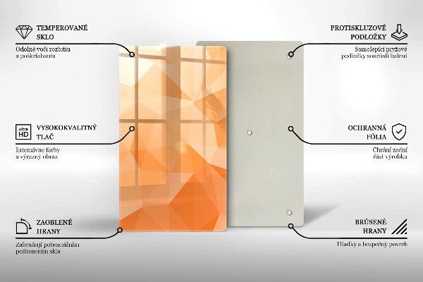 Worktop heat protector Geomeric background