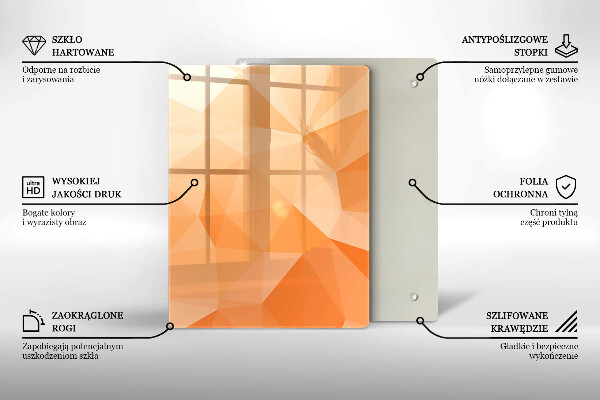 Worktop heat protector Geomeric background