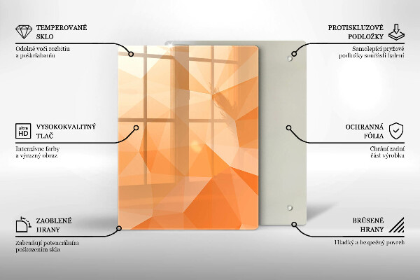 Worktop heat protector Geomeric background