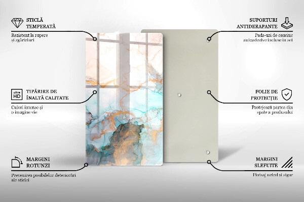 Worktop heat protector Marble abstraction