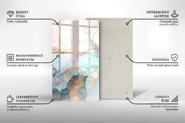 Worktop heat protector Marble abstraction