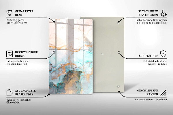 Worktop heat protector Marble abstraction