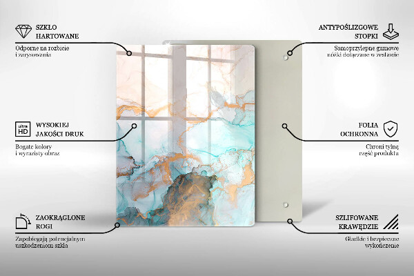 Worktop heat protector Marble abstraction