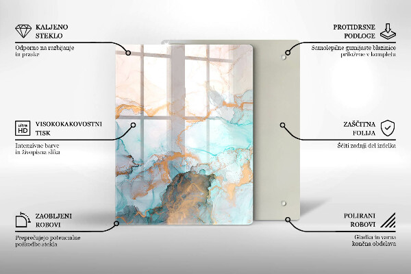 Worktop heat protector Marble abstraction