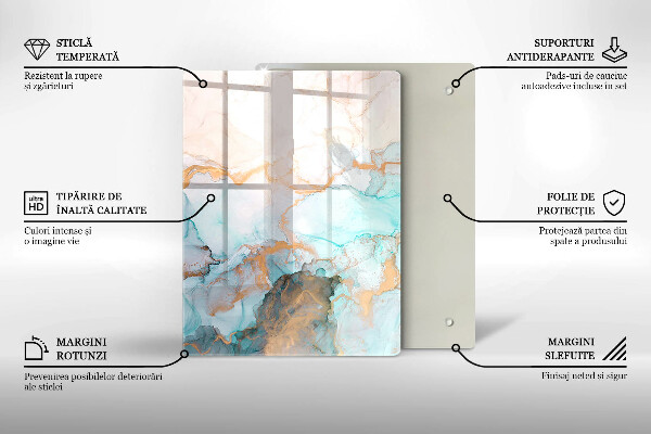 Worktop heat protector Marble abstraction