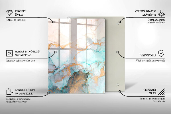 Worktop heat protector Marble abstraction
