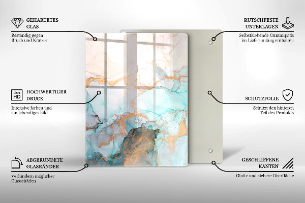 Worktop heat protector Marble abstraction