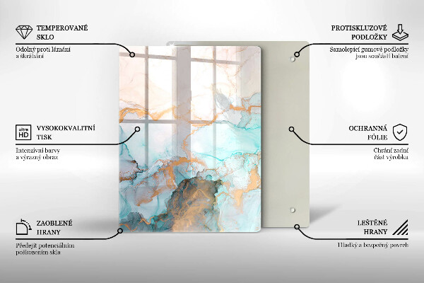 Worktop heat protector Marble abstraction