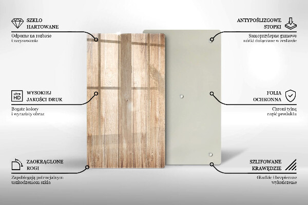Worktop heat protector Wooden planks