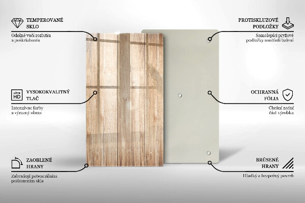 Worktop heat protector Wooden planks