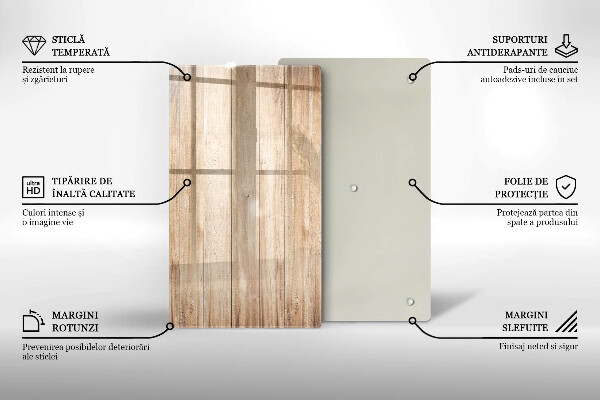 Worktop heat protector Wooden planks