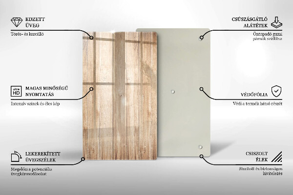 Worktop heat protector Wooden planks