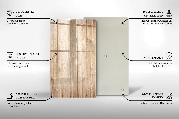 Worktop heat protector Wooden planks