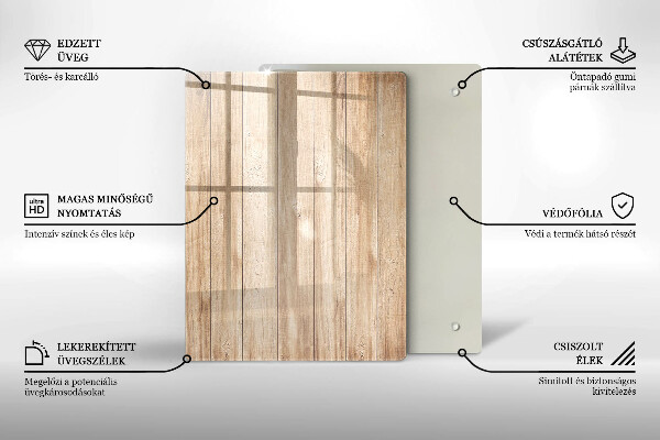 Worktop heat protector Wooden planks