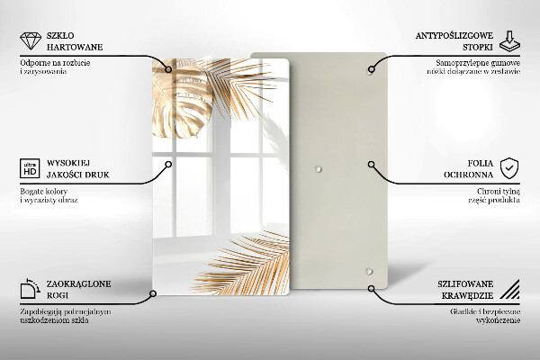 Worktop heat protector Golden leaves