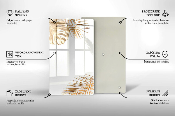 Worktop heat protector Golden leaves