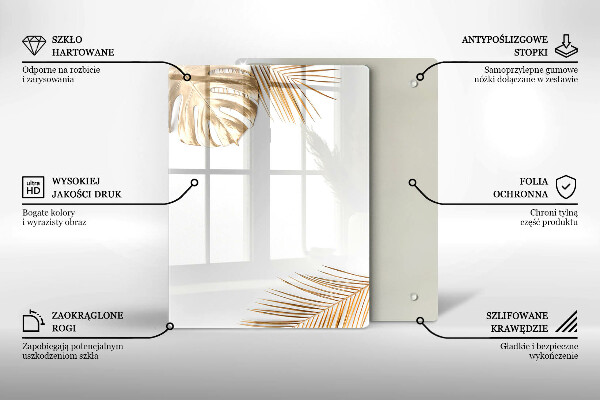 Worktop heat protector Golden leaves