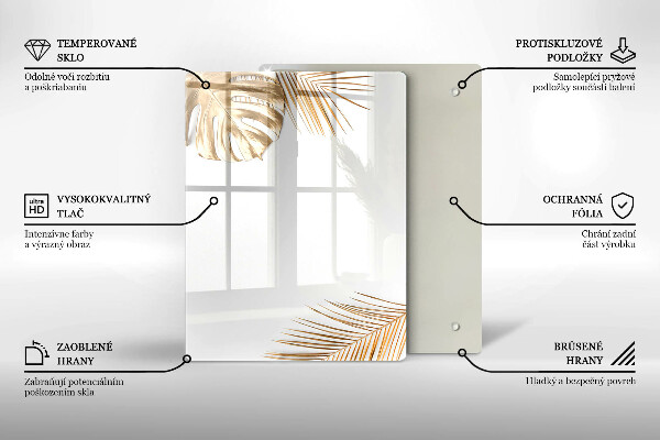 Worktop heat protector Golden leaves