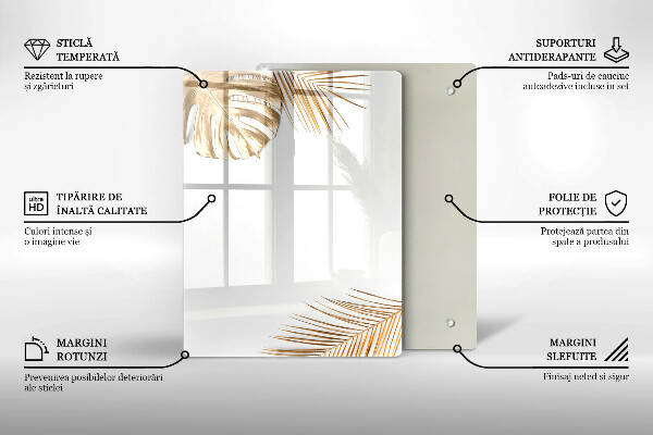 Worktop heat protector Golden leaves