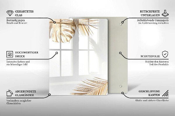 Worktop heat protector Golden leaves