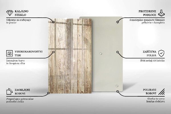 Worktop heat protector Wooden planks