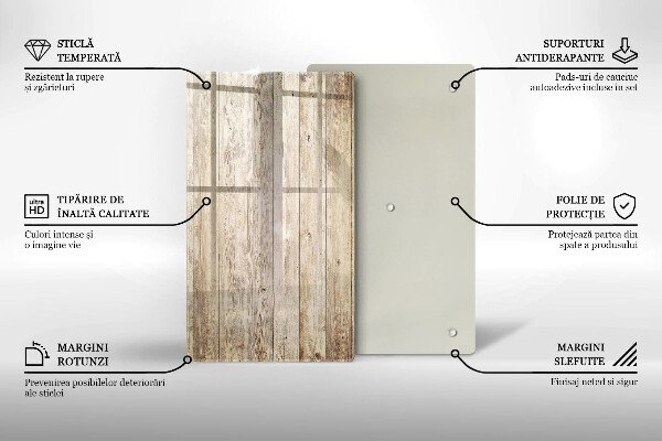 Worktop heat protector Wooden planks