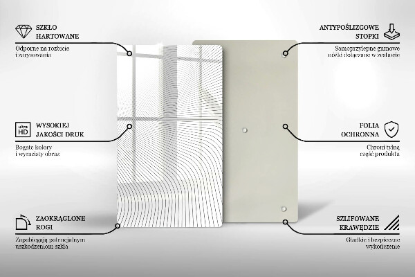 Worktop heat protector Modern Line pattern