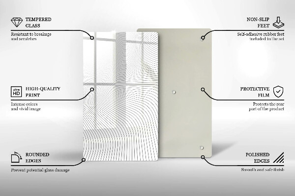 Worktop heat protector Modern Line pattern