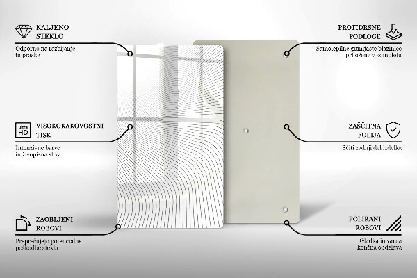 Worktop heat protector Modern Line pattern