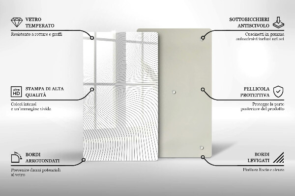 Worktop heat protector Modern Line pattern