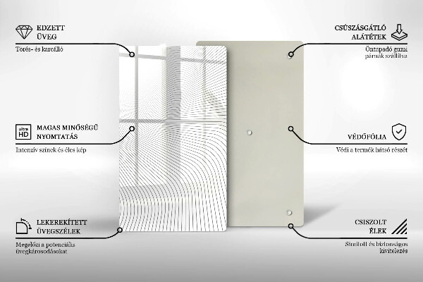 Worktop heat protector Modern Line pattern