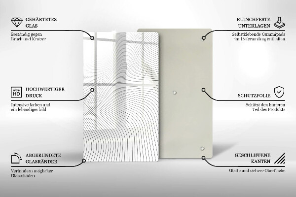 Worktop heat protector Modern Line pattern