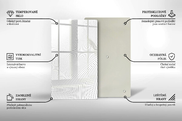 Worktop heat protector Modern Line pattern