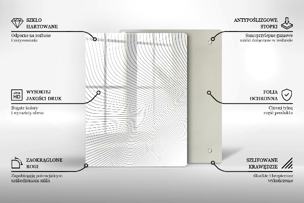 Worktop heat protector Modern Line pattern