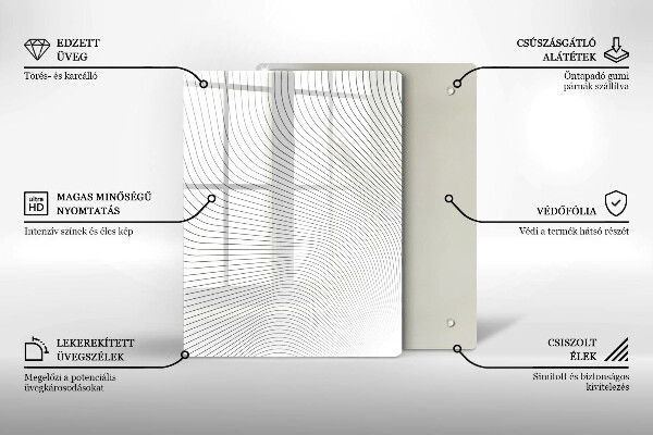 Worktop heat protector Modern Line pattern