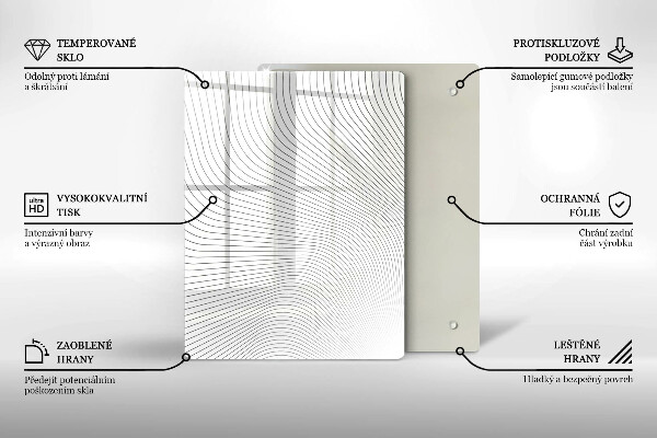 Worktop heat protector Modern Line pattern
