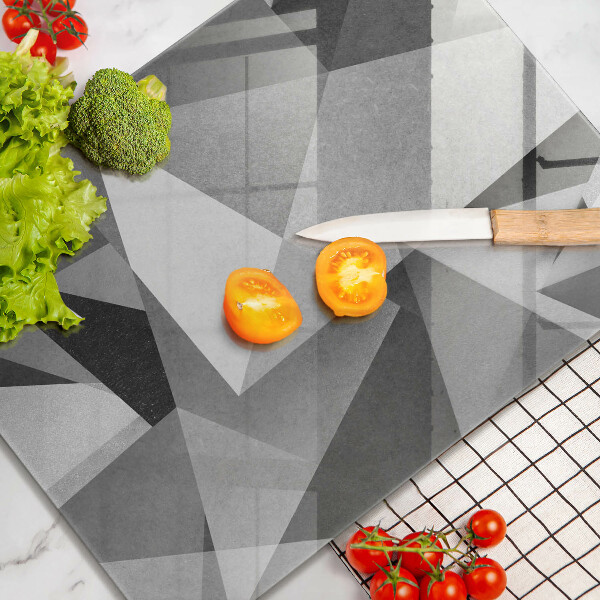 Glass worktop saver Concrete sharp abstraction