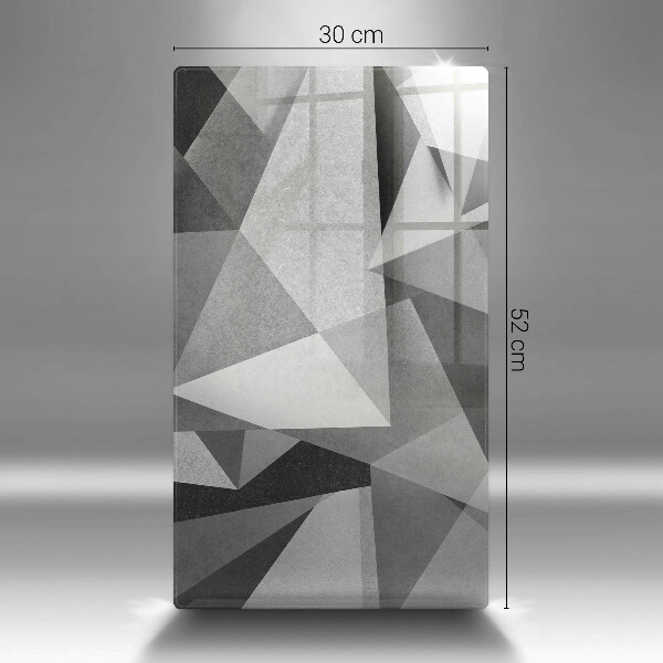 Glass worktop saver Concrete sharp abstraction