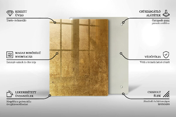 Glass worktop saver Gold texture background