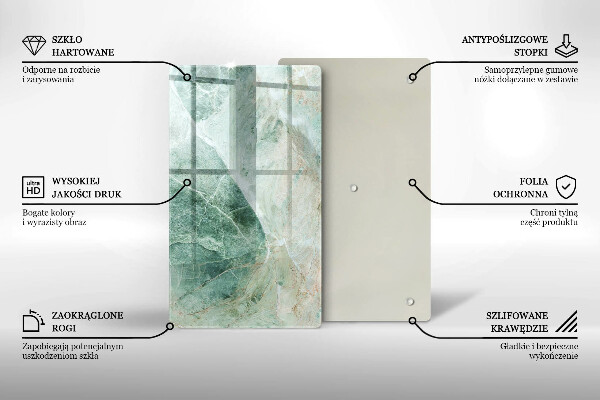 Glass worktop saver Stone structure