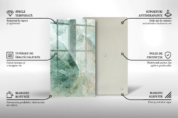 Glass worktop saver Stone structure